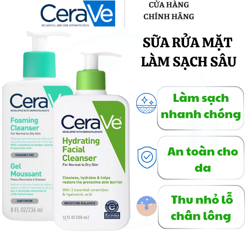 ̣̣̣[CHÍNH HÃNG] SỮA RỬA MẶT CERAVE HYDRATING FOAMING CLEANER - DÀNH CHO ...