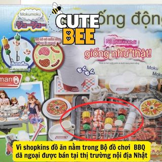 Vỉ shopkins 19 chi tiết chủ đề nấu ăn BBQ chính hãng xuất Nhật - Đồ chơi VNXK cao cấp nobox CUTE BEE