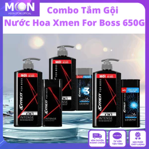 Dầu Gội - Sữa Tắm - Tắm Gội Xmen For Boss Intense 2IN1 Lưu Hương Lâu 48H, Dưỡng Sạch Sâu Da Đầu Đủ Loại
