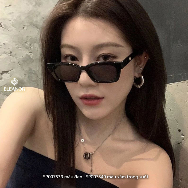 Ảnh Kính râm nam nữ Eleanor Accessories dáng chữ nhật phụ kiện trang sức thời trang kính mát 7539 2