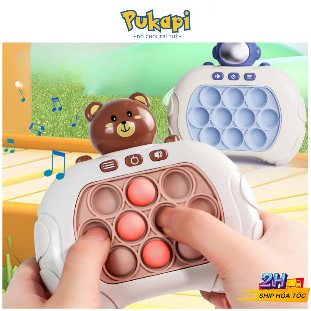 Máy Chơi Điện Tử Pop It Bopit Thế Hệ Mới Đồ Chơi Bóp Bóp Có Nhạc Có Đèn Dễ Thương Giải Trí - Đồ Chơi Cho Bé PUKAPI