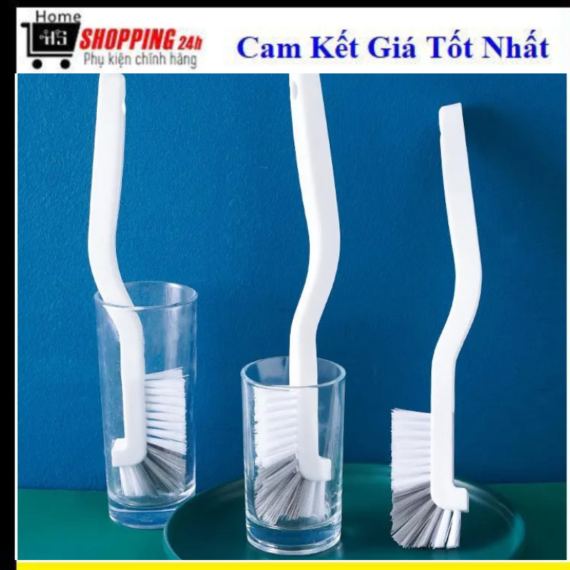 COMBO 2 Bàn Chải Cọ Rửa, Vệ Sinh Chai Lọ, Cọ Góc Chữ L Chà Mọi Ngóc ...