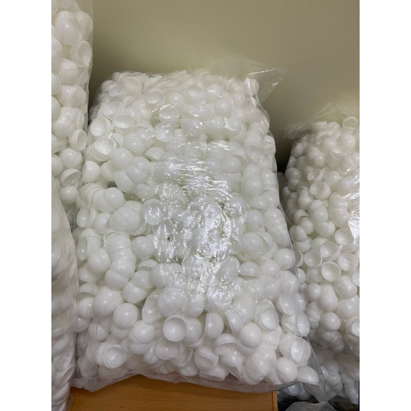 Vỏ Viên Hoàn số lượng 1000 quả màu trắng , vàng cam mở đôi đường kính 2,6cm, và 2,9cm