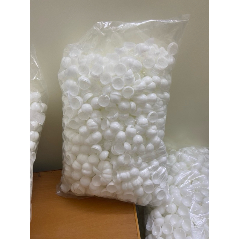 Vỏ Viên Hoàn số lượng 1000 quả màu trắng , vàng cam mở đôi đường kính 2,6cm, và 2,9cm