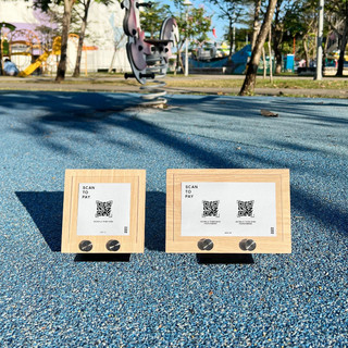 Bảng Gắn Mã QR ADOR Để Bàn, Bảng Gỗ Gắn Mã QR Cho Quán Cà Phê, Nhà Hàng