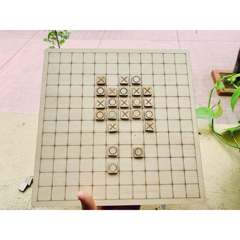 Bộ cờ caro sản phẩm hỗ trợ trẻ phát triển tư duy khả năng ghi nhớ và nhận biết, cờ caro gỗ