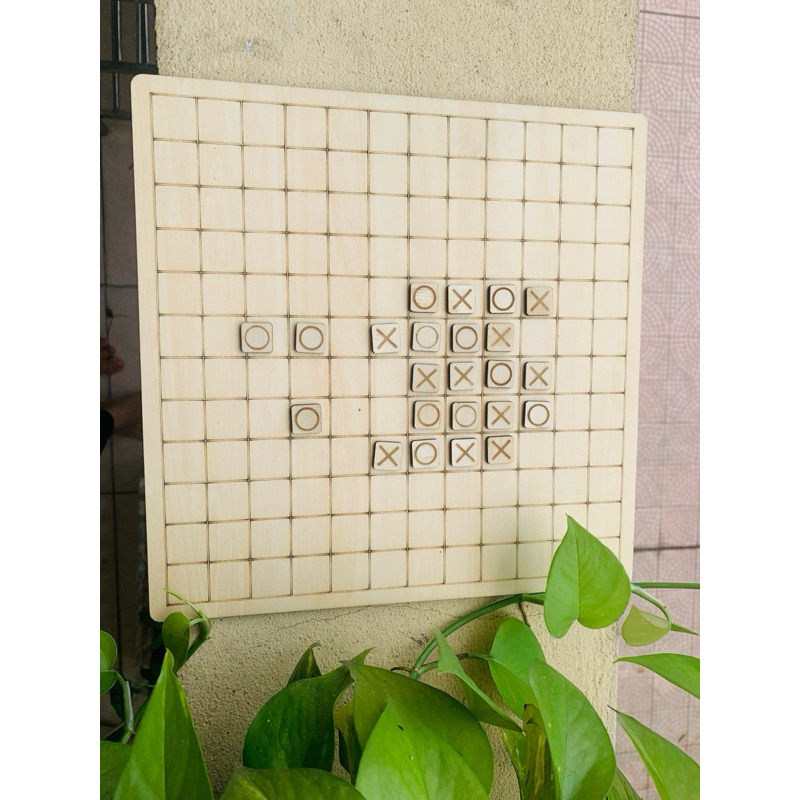 Bộ cờ caro sản phẩm hỗ trợ trẻ phát triển tư duy khả năng ghi nhớ và nhận biết, cờ caro gỗ
