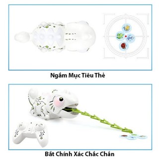Đồ Chơi Tắc Kè Bông Điều Khiển Từ Xa Tự Động Đổi Màu Sắc Đèn LED Và Phóng Lưỡi Bắt Thẻ Côn Trùng Di Chuyển , Lắc Đuôi