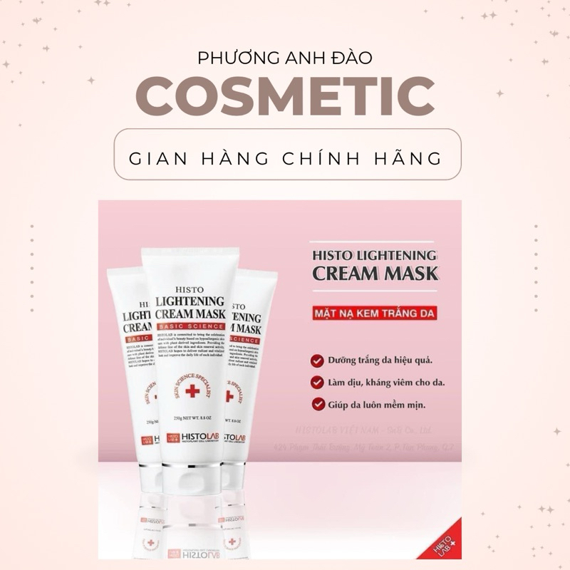Mặt nạ ủ trắng da mặt Lightening Cream Histolab
