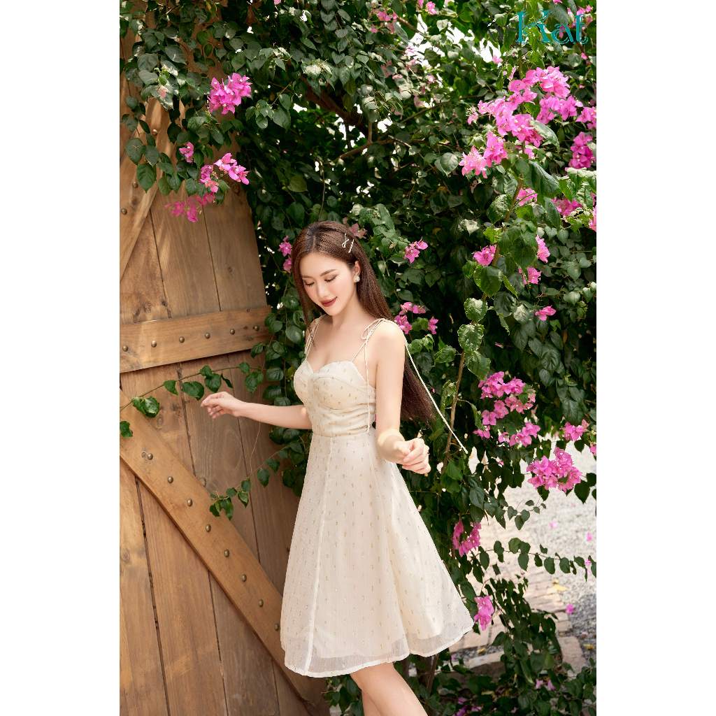 Đầm Corset Summer The Kat House, vải chiffon Hàn, ôm vừa vặn, tôn dáng, xinh xắn dễ thương