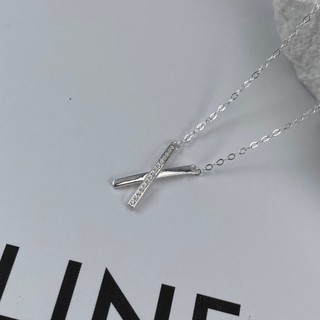 Dây chuyền bạc nữ LAMY X-shaped Necklace Silver 6309 - Dây chuyền bạc ta