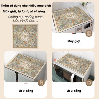 Vỏ bọc máy giặt, tủ lạnh, lò vi sóng ECO chống bụi bẩn dầu mỡ, chất liệu Da Nappa chống trượt
