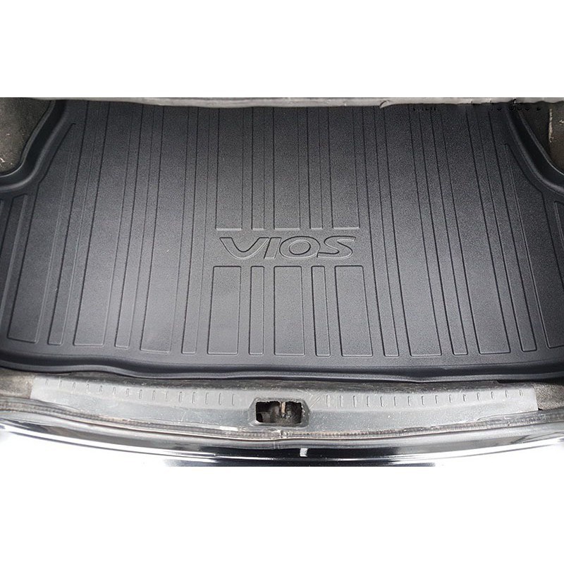 Lót cốp nhựa xe Toyota Vios 2008-2013, Khay lót côp nhựa chống nước, nhựa dẻo tpo bền bỉ