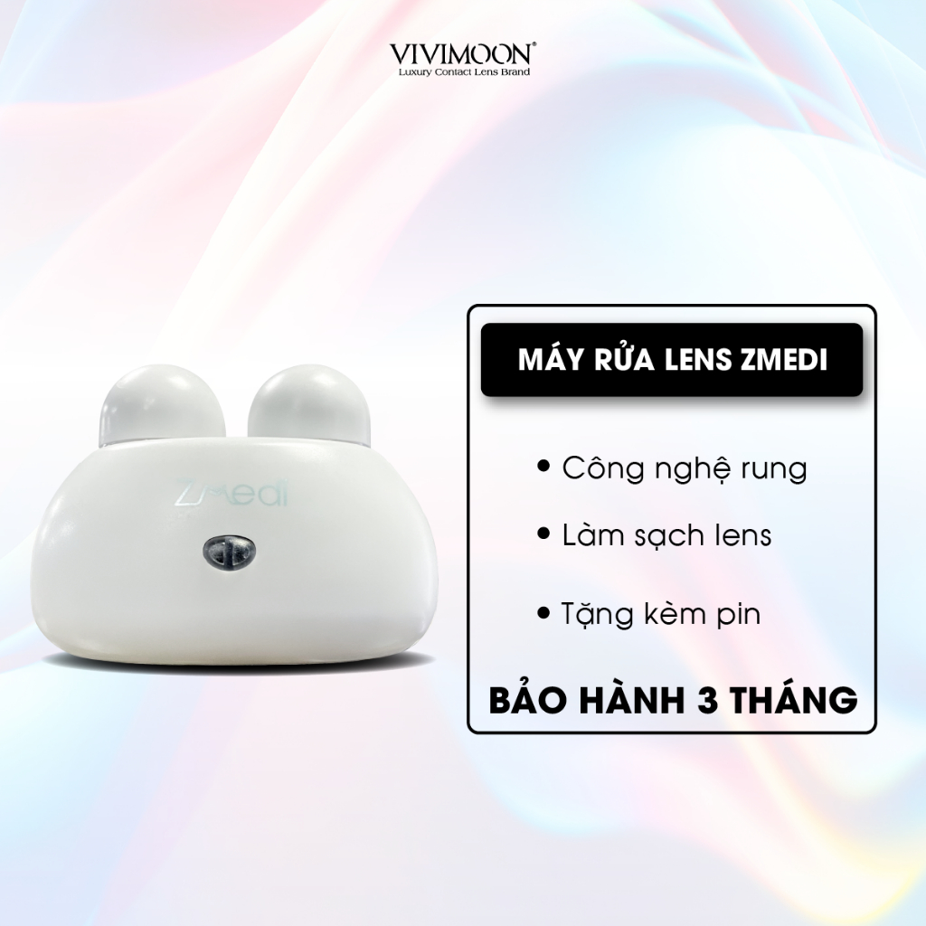 Ảnh Máy rửa vệ sinh lens sóng rung VIVIMOON 360 độ Zmedi cho kính áp tròng 2