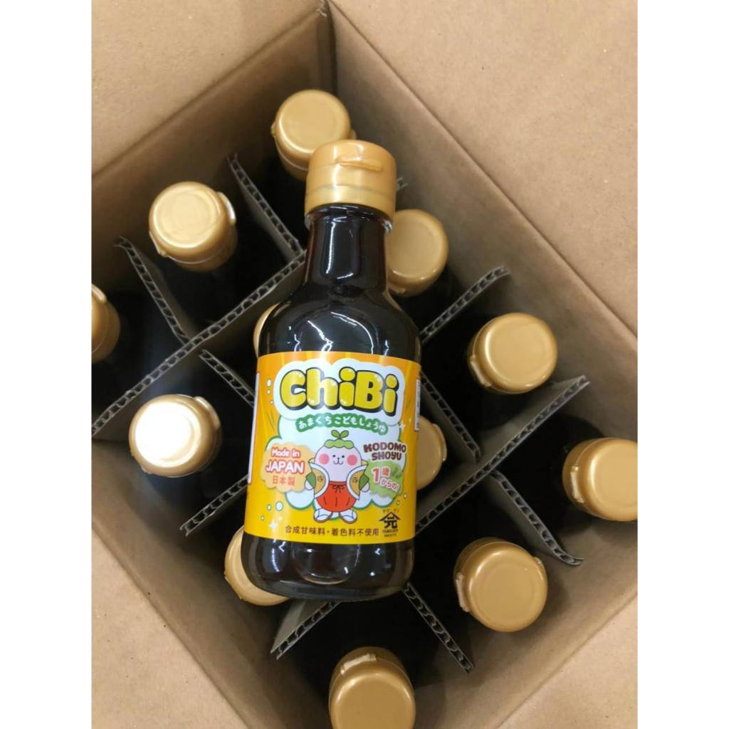 Nước tương ăn dặm giảm muối Nhật Bản 150ml ChiBi (Yamagen) cho bé từ 9 tháng tuổi