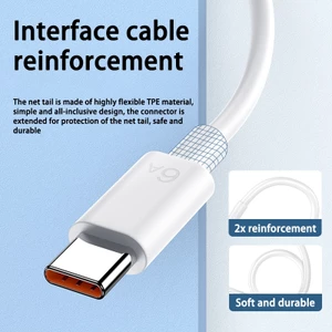 Dây Cáp Sạc Nhanh usb Loại c 66w 6a Cho