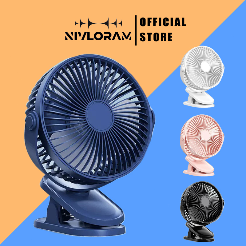 Quạt cầm tay mini kẹp bàn pin tích điện 15000 mAh sử dụng , Quạt đa chức năng với chức năng ánh sáng ban đêm