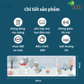 Tấm chắn gió điều hoà ECO tấm chuyển đổi hướng gió điều hoà, máy lạnh bảo vệ sức khoẻ gia đình