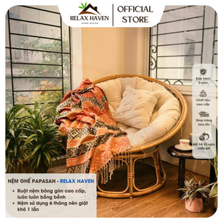 Ghế Lười Thư Giãn Papasan Mây Tự Nhiên Dành Cho Mẹ Bầu, Nằm Thư Giãn, Đọc Sách - Relax Haven_HCM