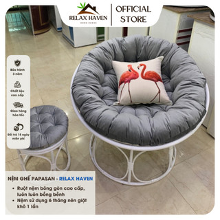 Ghế lười thư giãn Papasan Giả mây Relax Haven Decor ban công phòng ngủ nằm thư giãn trang trí phòng khách