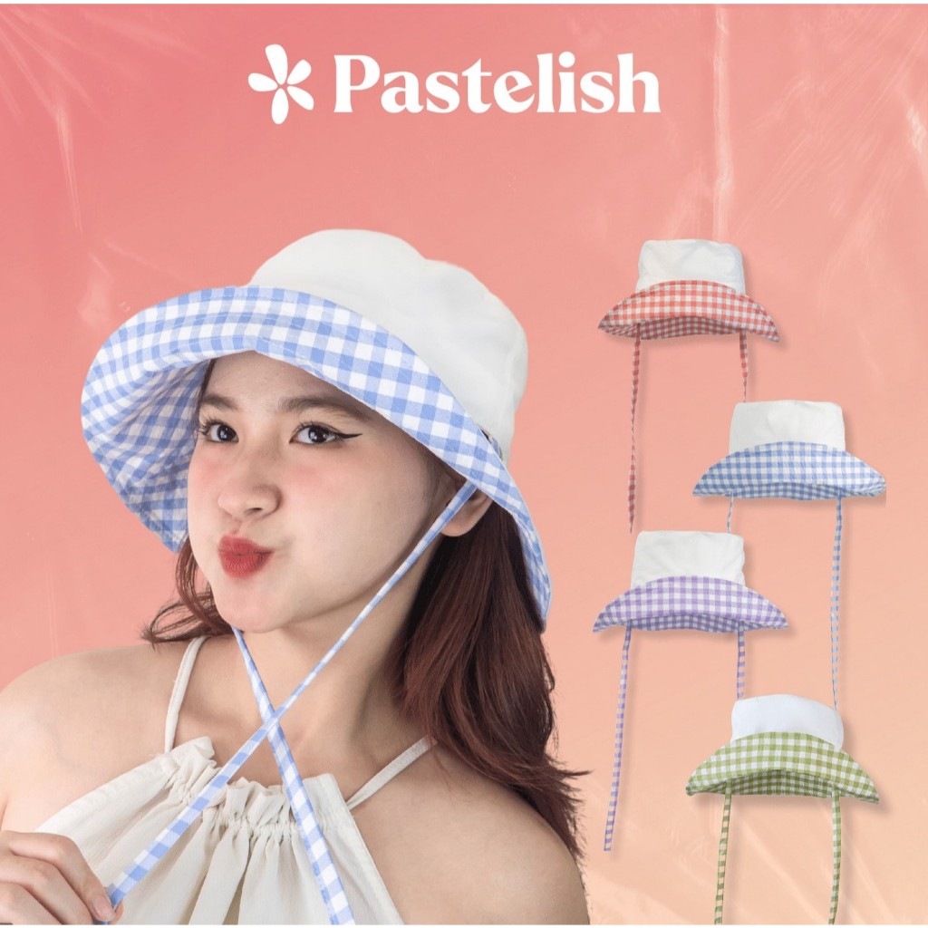 Mũ nón Bucket CARO Dây Nơ - Đội nhiều kiểu - Phong Cách Ulzzang - Pastelish Hat