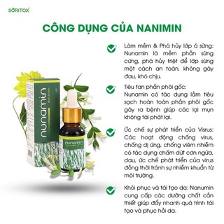 Tẩy Mụn Thịt Nunamin Serum15ML, Tẩy Mụn Cơm, Chai Chân, Mụn Ruồi Chiêt Xuất Từ Thảo Mộc Việt