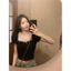 Áo thun croptop cổ vuông kiểu pháp phối ren độc đáo nơ nhí thời trang dành cho nữ hàng QC cao cấp(KÈM ẢNH THẬT)-HH013