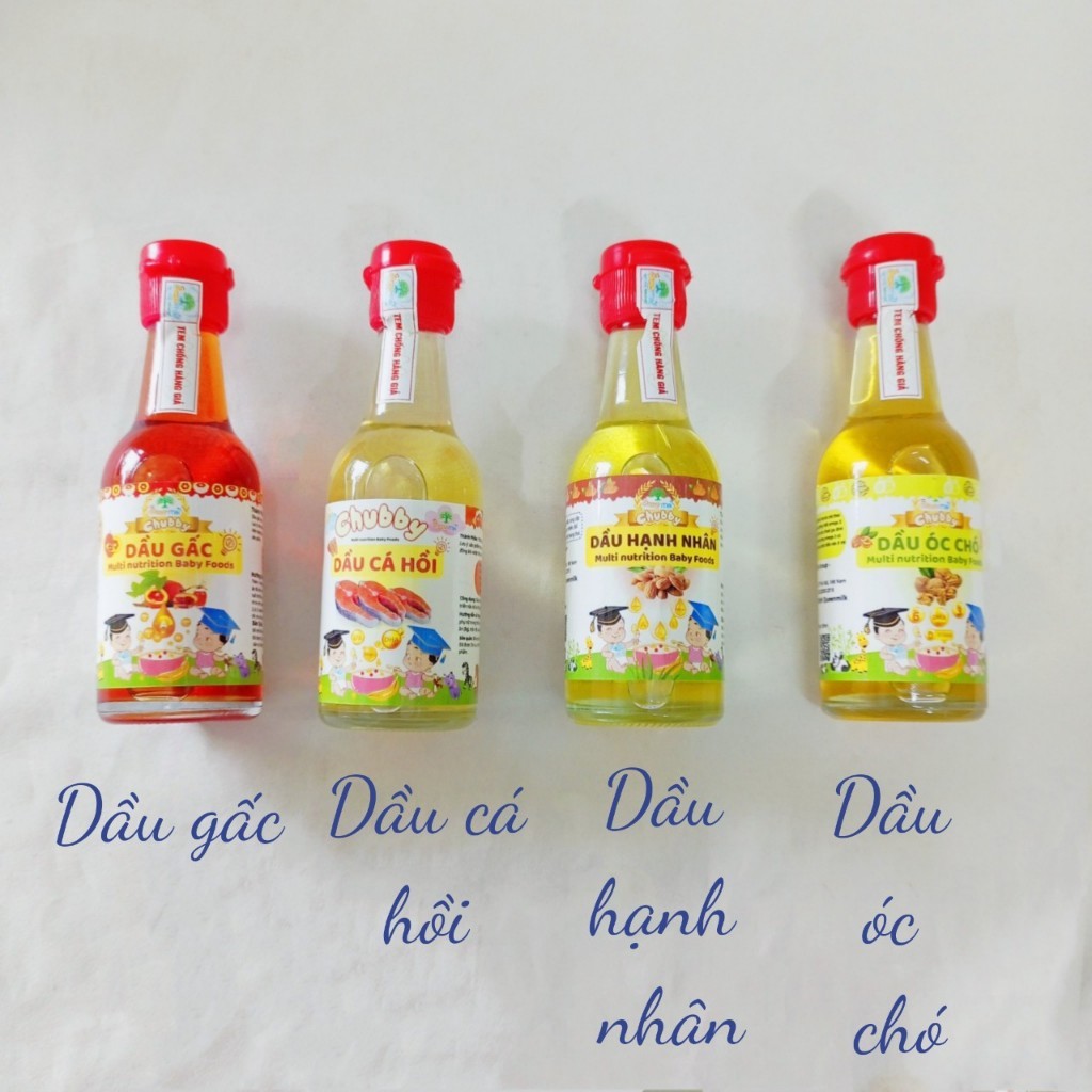 Dầu ăn dặm cho bé từ 6 tháng Chubby chính hãng hanzomart