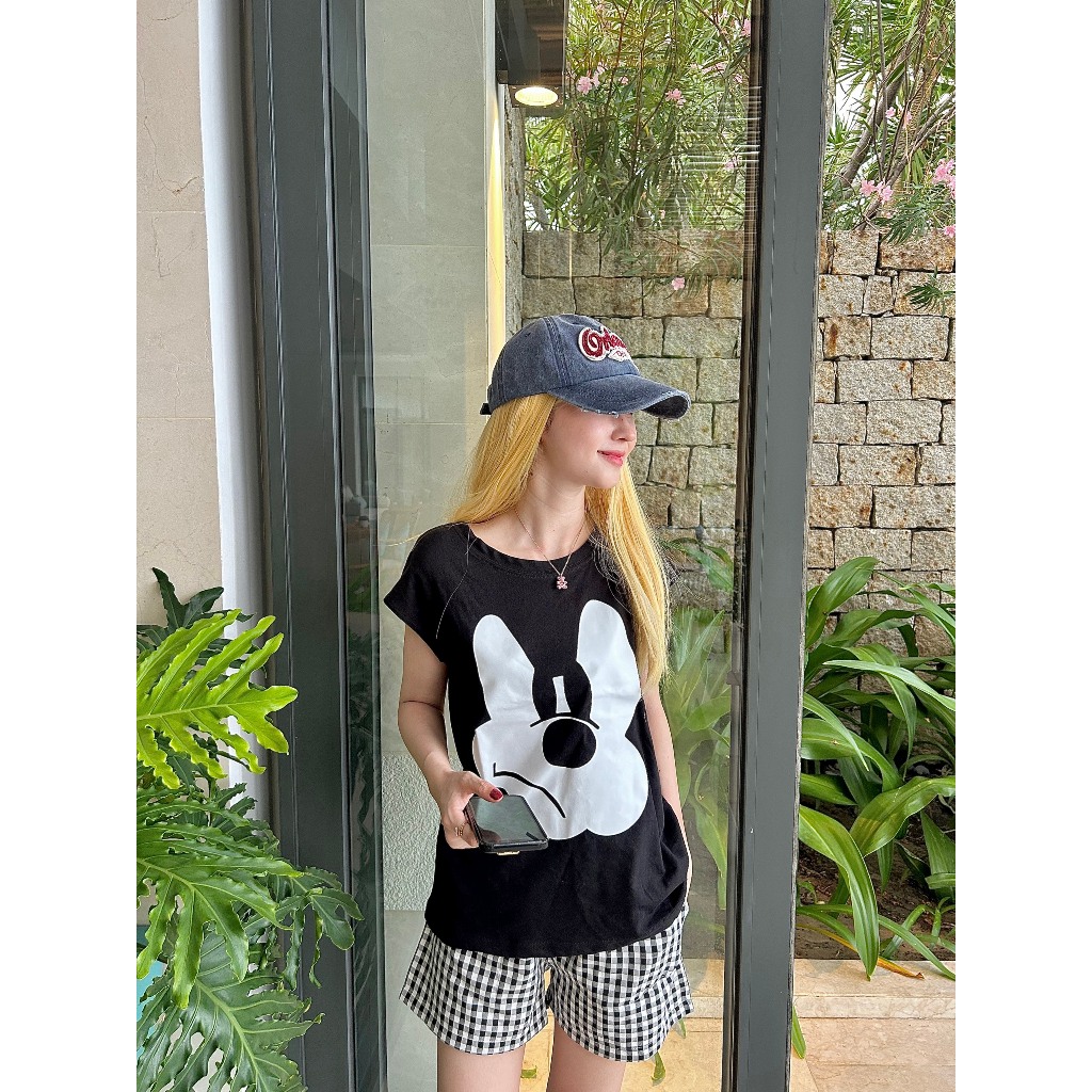 Sét đồ nữ mặc nhà, mặc đi chơi siêu xinh cá tính JULY, đồ bộ đùi áo sát nách chất thun gân, Cotton, thun nỉ