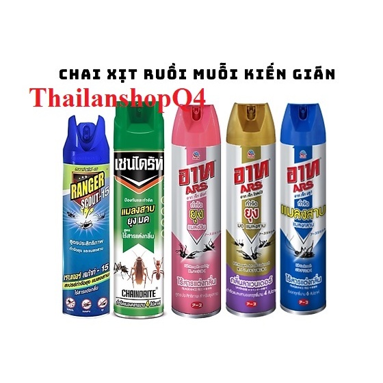 Chai Xịt Muỗi Mối MỌt Kiến, Gián và các loại côn trùng ARS THÁI LAN ...