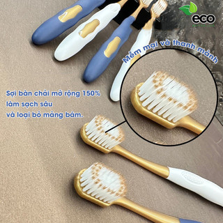 Bàn chải đánh răng ECO hàng nội địa Trung lông mềm, chải siêu êm đánh sạch mảng bám