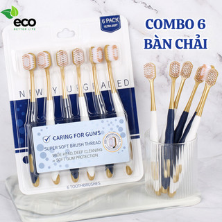 Bàn chải đánh răng ECO hàng nội địa Trung lông mềm, chải siêu êm đánh sạch mảng bám