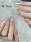 Nail Box thiết kế mắt mèo charm bạc sáng M42 nhà Mơ Nails