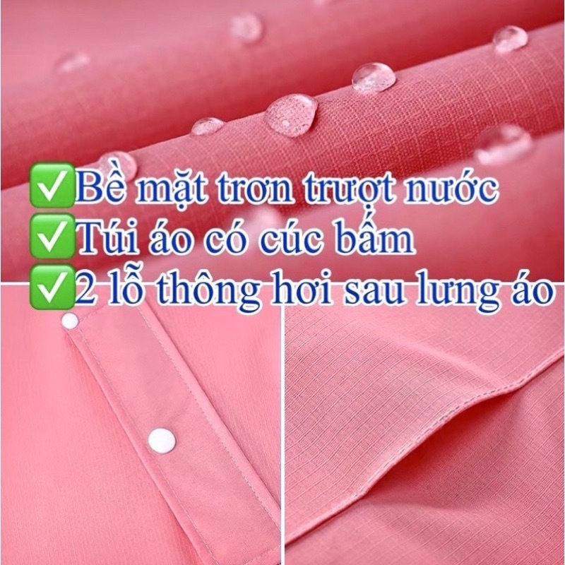 Áo mưa bộ người lớn cao cấp chống thấm nước tuyệt đối mũ liền, hàng Quảng Châu cao cấp AMNL01
