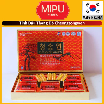 Tinh Dầu Thông Đỏ Samsung CheongSongWon Hộp Đỏ 180 viên
