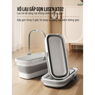 Xô nước gấp gọn, xô đa năng vệ sinh nhà cửa, xô giặt cây lau nhà, chùi kính, tiết kiệm diện tích, gọn gàng , tiện lợi