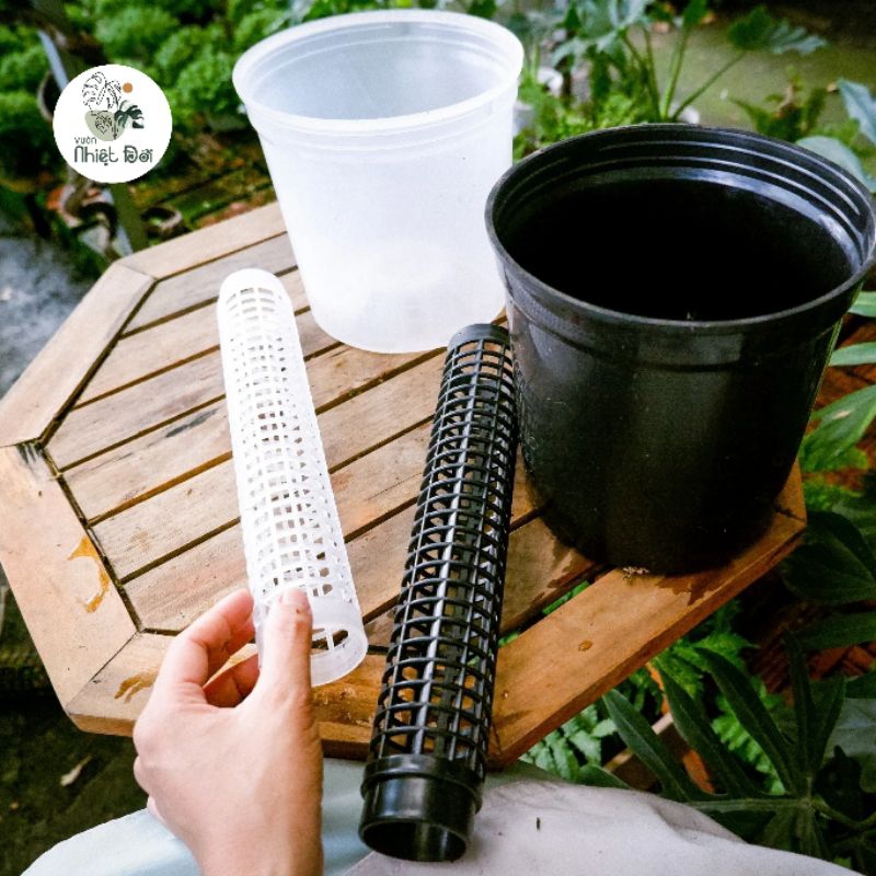 Trụ nhựa VƯỜN NHIỆT ĐỚI - dùng làm trụ rêu, lắp ráp nối dài, dính đáy ...
