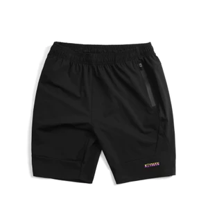 Quần short gió lụa phối thân trước form ngang gối KEYMAN