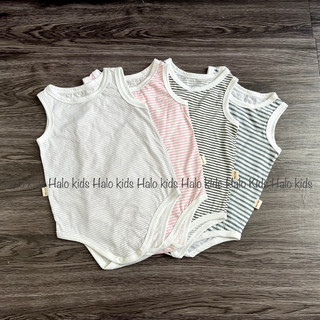 Body chip kẻ chất liệu cotton oganic chuẩn Hàn dáng basic cho bé trai và bé gái