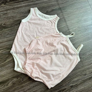 Body chip kẻ chất liệu cotton oganic chuẩn Hàn dáng basic cho bé trai và bé gái