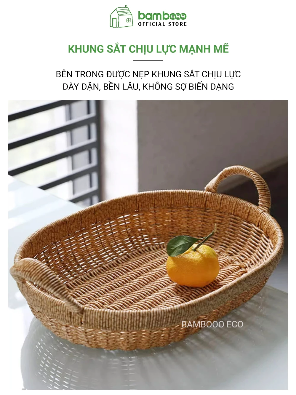 Giỏ mây Bamboo eco
