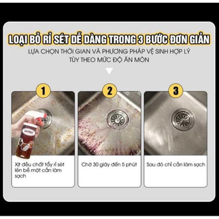 Tẩy rỉ sét tẩy đa năng SHIMO làm mới các bề mặt kim loại dung tích 500ml