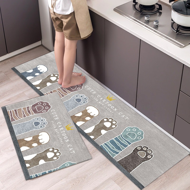 Thảm Bếp COMBO Vải Siêu Mềm Chống Trơn, Thấm Hút Trong 3 Giây Tốc Độ Bay Hơi Nhanh -THẢM TRẢI SÀN - CHỐNG TRƠN TRƯ