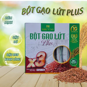 Bột gạo lứt Plus X3 Như Ý hộp 20 gói x 28g hỗ trợ giảm cân, giảm mỡ dùng thay cho bữa ăn
