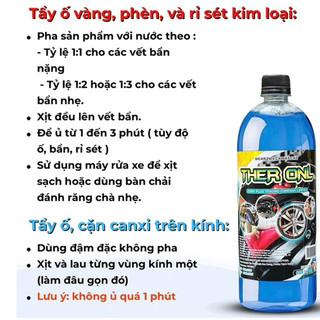 Xịt Tẩy Rửa Lốc Máy Xe Ô Tô - Xe Máy THER ONL 500ml Công Nghệ Đức, Vệ Sinh Đầu Bò, Lốc Máy, Khoang Máy, Sắt, Thép, Inox