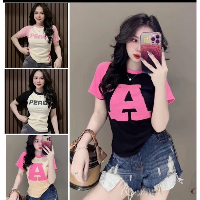 Áo thun phối chữ form ôm 511 bigsize 40-85kg chất liệu thun gân tăm co giãn mặc mát