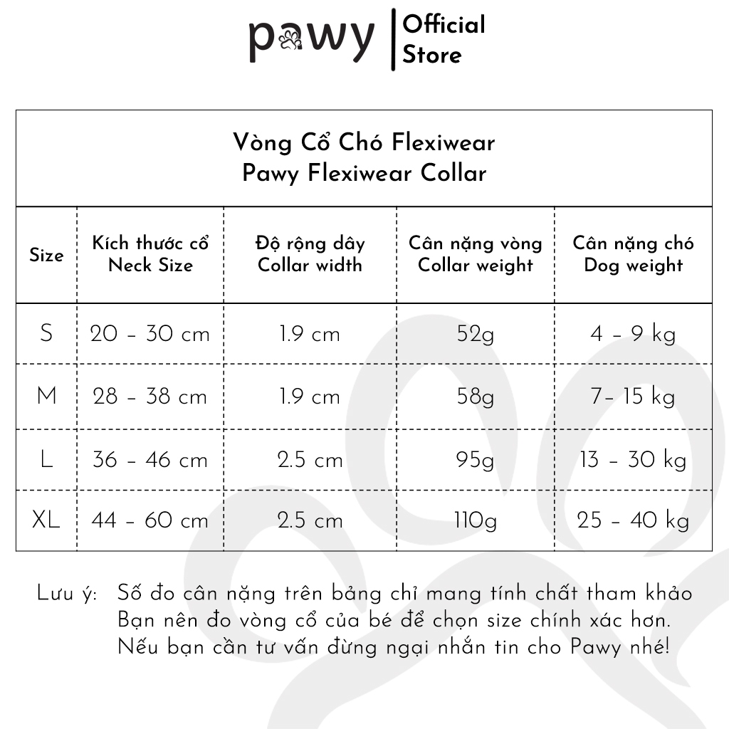 Ảnh Vòng Cổ Cho Chó Pawy - Flexiwear - Màu Tím - PVC Waterproof Dog Collar 3