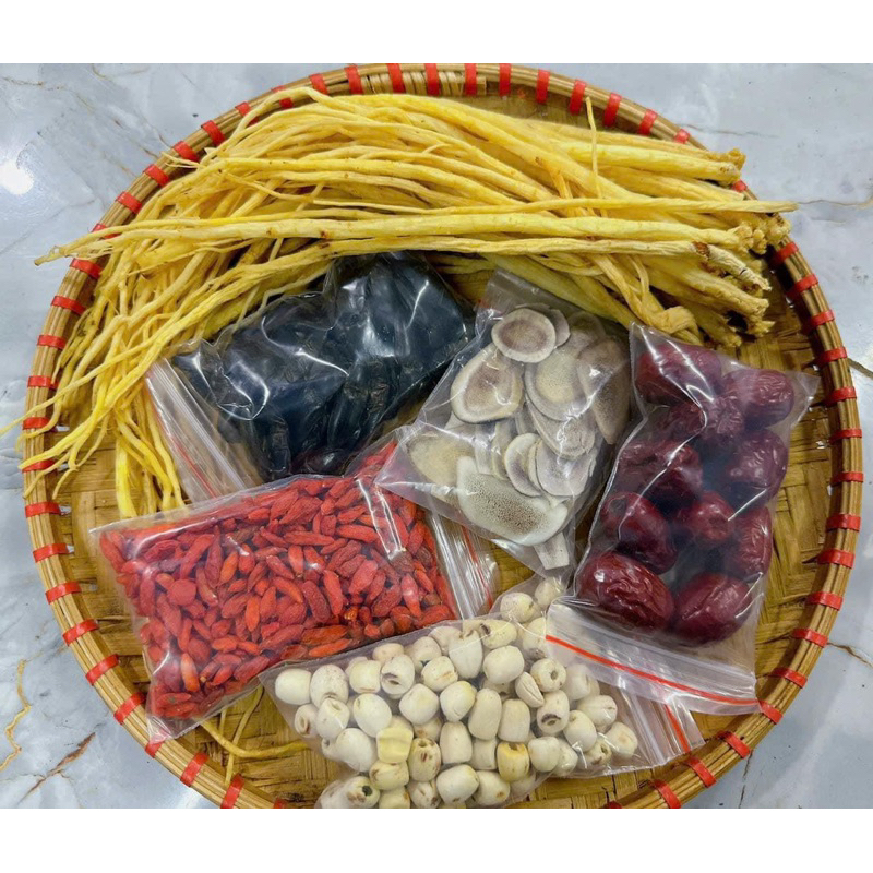 Set 12 vị bổ củi rừng mix đông trùng hạ thảo,đẳng sâm,nhục thung dung, quả trâu cổ(thảo dược tự nhiên an toàn sức khoẻ)
