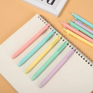 BUJO - Bút gel bấm vỏ pastel thay ruột được mực đen ngòi cỡ 0.5 - mã ST026 🌸Bút mực dễ thương, trang trí sổ, DIY