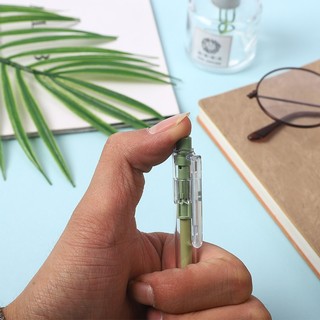 BUJO - Bút gel bấm vỏ màu MORANDI thay ruột được mực đen ngòi cỡ 0.5 - mã ST024 🌸Bút mực dễ thương, trang trí sổ, DIY
